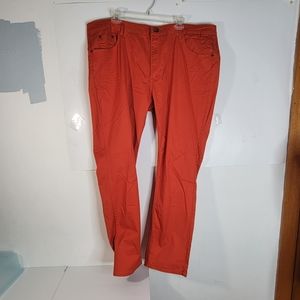 NWT Mens E-Division Orangish/Red Pants/Jeans Size 42 x 30